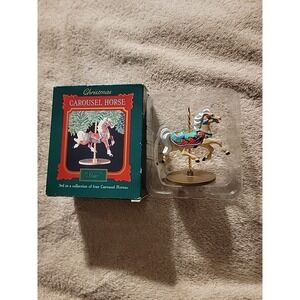 1989 Hallmark Keepsake Carousel Horse‎ Christmas Ornament